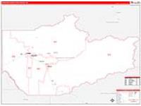 Fairbanks North Star Borough (), Ak Carrier Route Wall Map